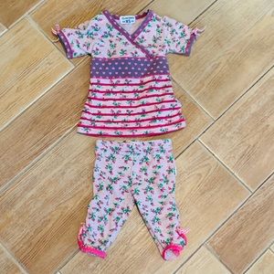 Baby Girls Short Sleeve and Pants Outfit